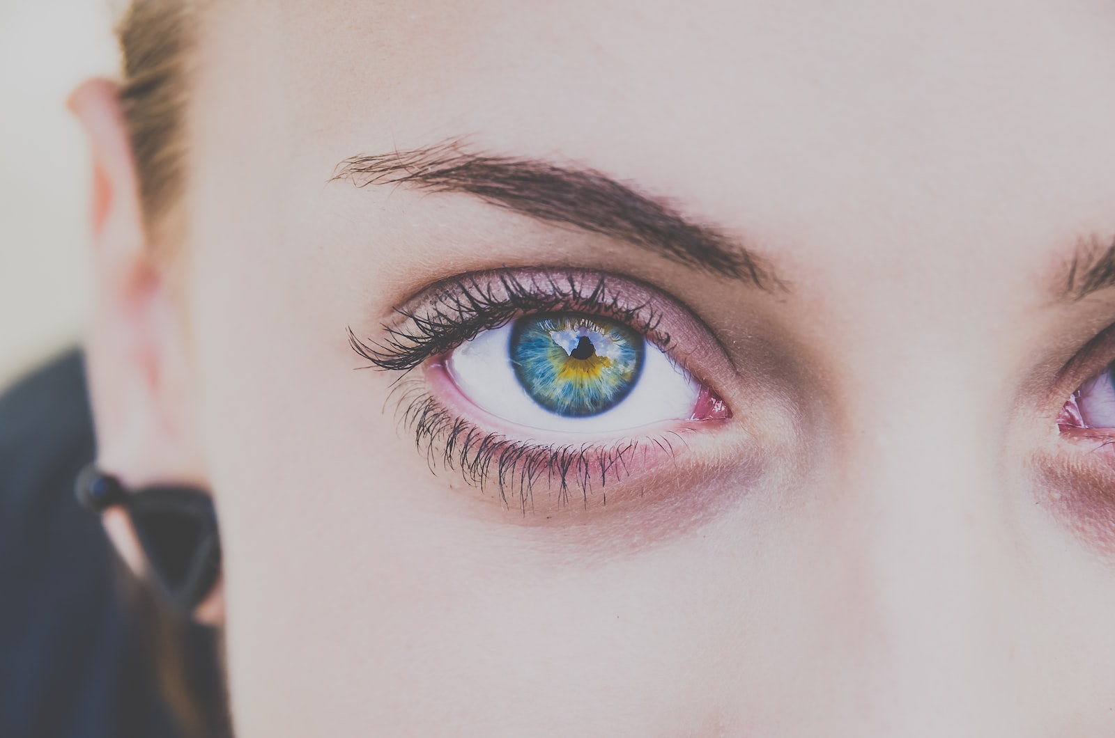 Lentilles de contact yeux bleus